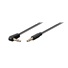 PREMIUMCORD kábel Jack 3,5 mm - 3,5 mm konektor 90° M/M 1 m