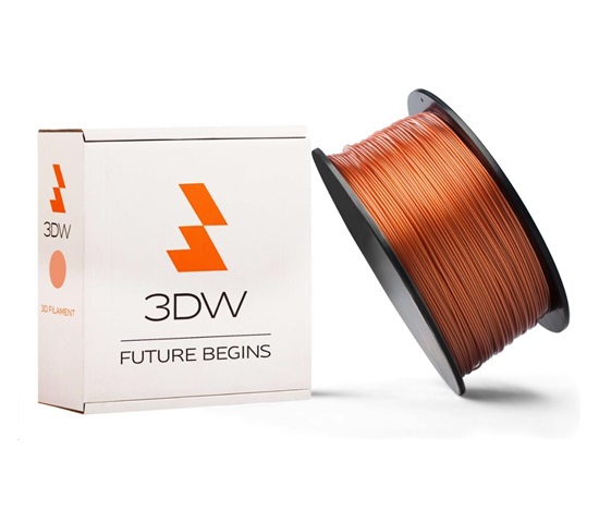 3DW ARMOR - PLA filament, priemer 1,75 mm, meď, 1 kg, teplota tlače 190-210 °C