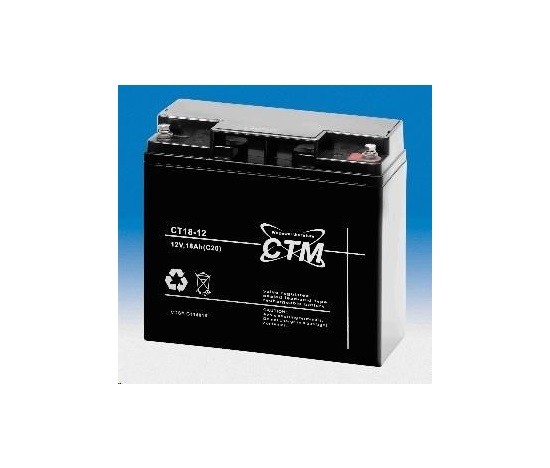 Batéria - CTM CT 12-18 (12V/18Ah - M5), životnosť 5 rokov