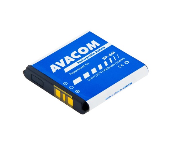 AVACOM batéria do mobilu Nokia 6233, 9300, N73 Li-Ion 3,7V 1070mAh (náhrada BP-6M)