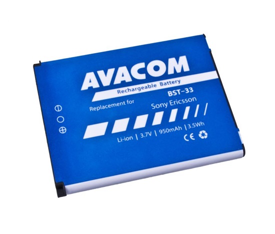 AVACOM batéria do mobilu Sony Ericsson K550i, K800, W900i Li-Ion 3,7V 950mAh (náhrada BST-33)