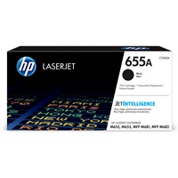 HP 655A Black Original LaserJet Toner Cartridge (CF450A) (12,500 pages)
