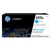 HP 655A Cyan Original LaserJet Toner Cartridge (CF451A) (10,500 pages)