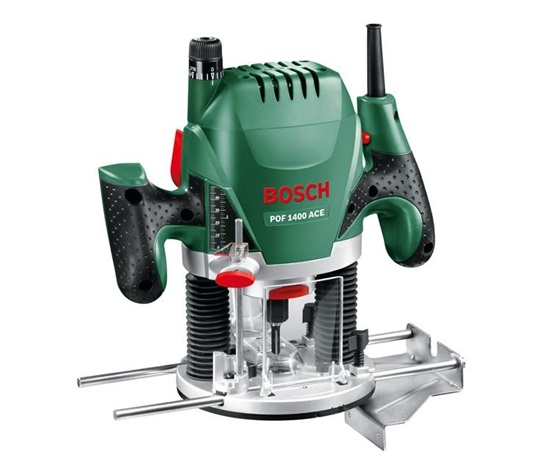 BOSCH POF 1400 ACE, horní frézka, 1.400 W, 11.000 – 28.000 ot/min, zdvih 55 mm