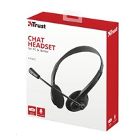 TRUST sluchátka s mikrofonem Primo Chat Headset, pro PC/laptop
