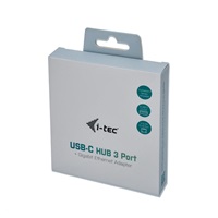 iTec USB-C Metal 3-portový HUB s adaptérom Gigabit Ethernet