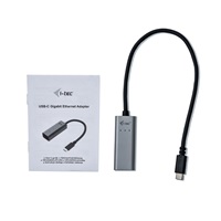 kovový gigabitový ethernetový adaptér iTec USB-C