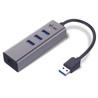 iTec USB 3.0 Kovový HUB 3 porty + adaptér Gigabit Ethernet