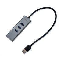 iTec USB 3.0 Kovový HUB 3 porty + adaptér Gigabit Ethernet