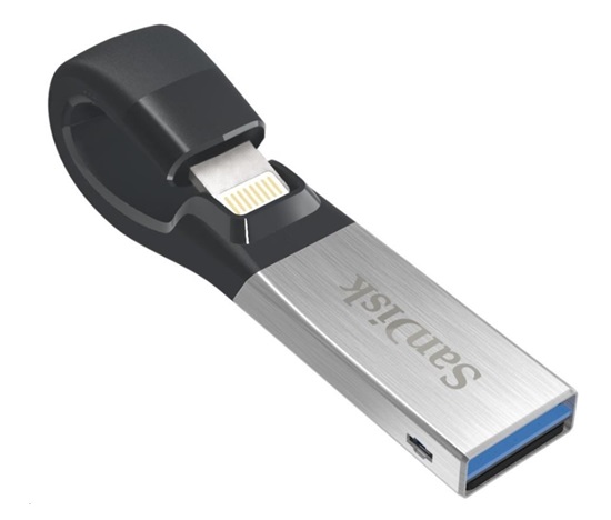 SanDisk Flash Disk 16GB iXpand Flash Drive, USB 3.1, konektor Lightning pre iPhone
