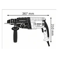 Bosch GBH 240 vrtací kladivo s SDS plus, 790 W, energie příklepu 2.7 J, hloubkový doraz, kufr