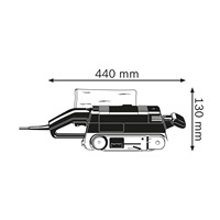 BOSCH GBS 75 AE, pásová bruska, 750 W, 75 mm, délka pásu 533 mm