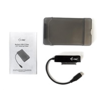 iTec USB 3.0 MySafe Easy, externý rám pevného disku 9,5 mm / 2.5" USB-C 3.1 Gen2, čierna