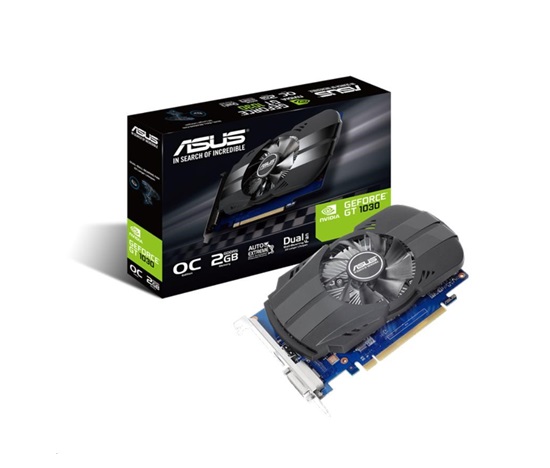 ASUS VGA NVIDIA GeForce Phoenix GT 1030 OC edition 2GB GDDR5, GT 1030, 2GB GDDR5, 1xHDMI, 1xDVI