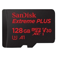 Karta SanDisk MicroSDXC 128 GB Extreme PLUS (100 MB/s, Class 10 UHS-I V30)