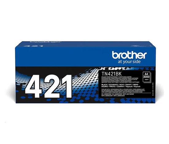 Toner BROTHER TN-421BK pre HL-L8260CDW/HL-L8360CDW/DCP-L8410CDW, 3.000 strán, čierna