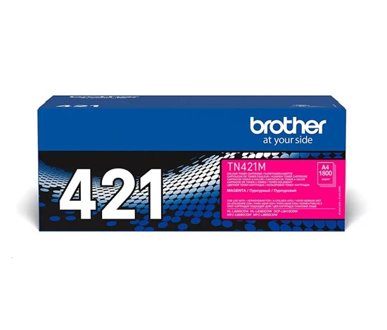 Toner BROTHER TN-421M pre HL-L8260CDW/HL-L8360CDW/DCP-L8410CDW, 1.800 strán, purpurová