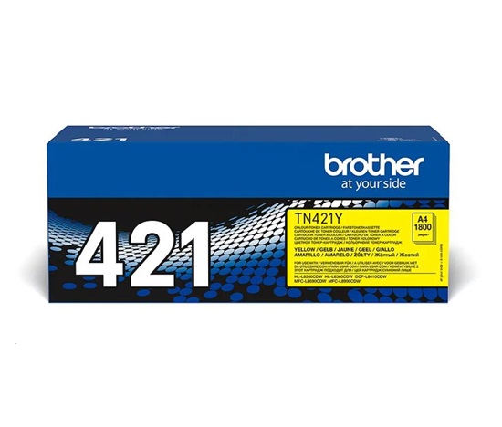 Toner BROTHER TN-421Y pre HL-L8260CDW/HL-L8360CDW/DCP-L8410CDW, 1.800 strán, žltá