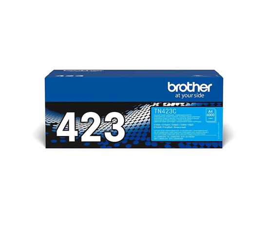 Toner BROTHER TN-423C pre HL-L8260CDW/HL-L8360CDW/DCP-L8410CDW, 4.000 strán, azurová farba