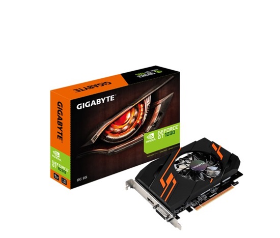 GIGABYTE VGA NVIDIA GeForce GT 1030 OC 2G, 2GB GDDR5 (Overclock), 1xHDMI, 1xDVI-D