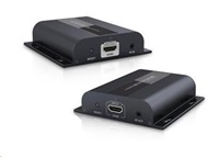 PREMIUMCORD HDMI extender do 120 m cez LAN, cez IP, HDBitT