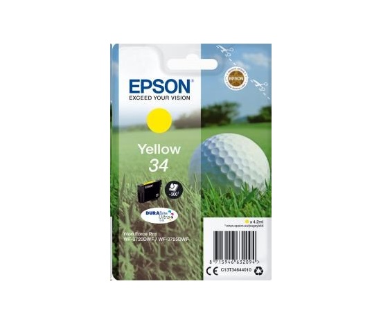 Atramentová tyčinka EPSON Singlepack "Golf" Yellow 34 DURABrite Ultra Ink 4,2 ml
