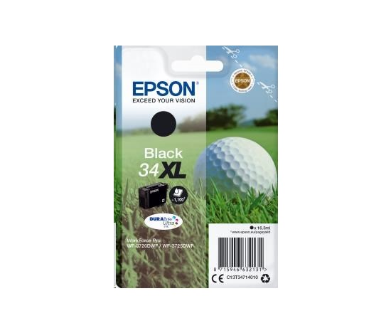 Atrament EPSON čierny Singlepack "Golf" Black 34XL DURABrite Ultra Ink 16,3 ml