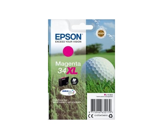 Atramentová tyčinka EPSON Singlepack "Golf" Magenta 34XL DURABrite Ultra Ink 10,8 ml