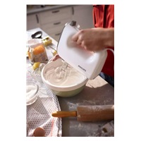 Philips HR3740/00 Viva Collection ruční šlehač, 450 W, dvojitá šlehací metla, 5 rychlostí, funkce turbo, bílý