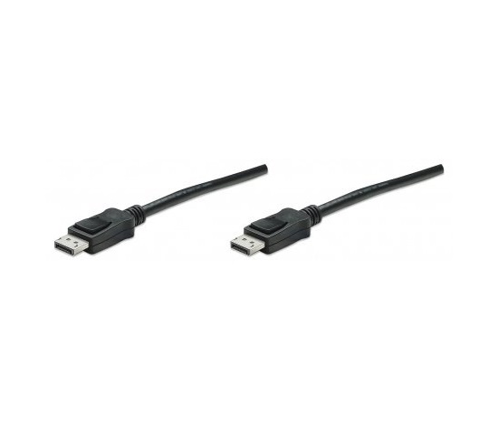 MANHATTAN Kábel monitora DisplayPort, DisplayPort Male / DisplayPort Male, 2 m, čierny