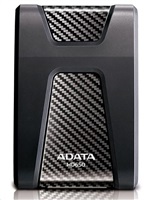 Externý pevný disk ADATA 2TB 2,5" USB 3.1 DashDrive Durable HD650, čierny (gumový, odolný voči nárazom)