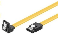 PREMIUMCORD 0,3m SATA 3.0 dátový kábel 1.5 GB / 3 GB / 6 GB, kov.západka, 90°