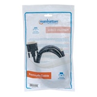 MANHATTAN Mini DisplayPort kábel 1.2a samec na DVI-D 24+1 samec, 1.8 m, čierna