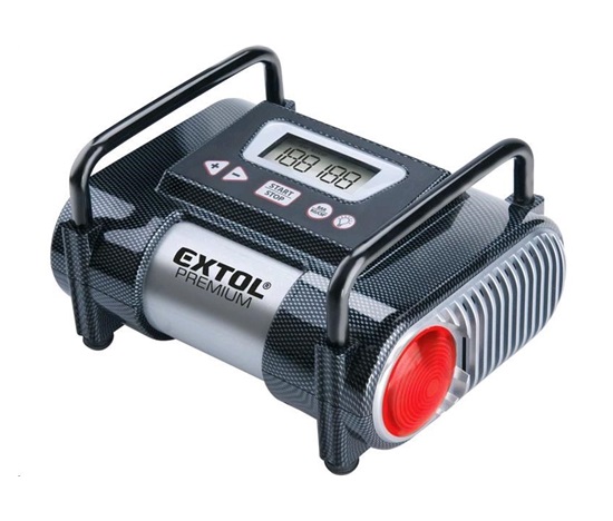 Extol Premium kompresor do auta 12V, automatický s LCD a světlem, 12V, 6,9bar 8864006