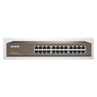 Tenda TEG1024D 24-portový gigabitový ethernetový prepínač, 10/100/1000 Mb/s, bez ventilátora, montáž do racku