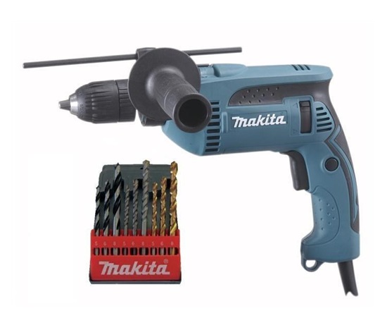 Makita HP1641K1X příklepová vrtačka s příslušenstvím