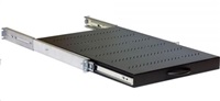 TRITON 19' výsuvná polica 650 mm s plným vysunutím, nosnosť 45 kg, čierna