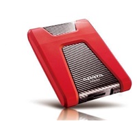 Externý pevný disk ADATA 2TB 2,5" USB 3.1 DashDrive Durable HD650, červený (gumový, odolný voči nárazom)