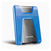 Externý pevný disk ADATA 1TB 2,5" USB 3.1 DashDrive Durable HD650, modrý (gumový, odolný voči nárazom)