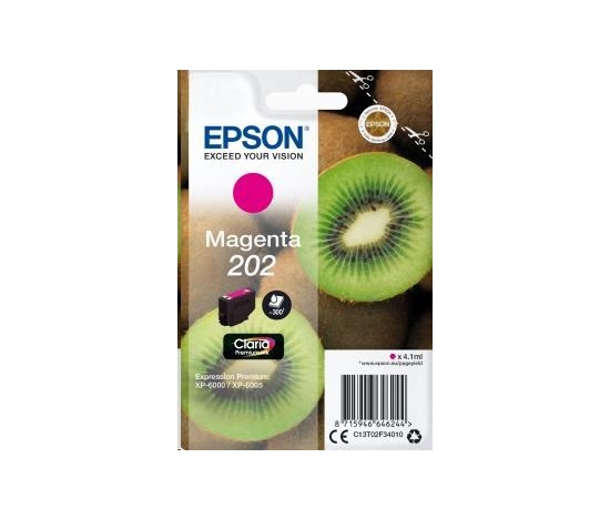 Atramentová tyčinka EPSON Singlepack "Kiwi" Magenta 202 Claria Premium Ink 4,1 ml