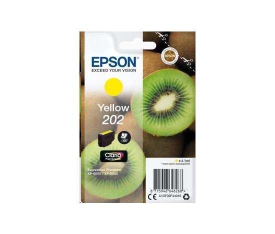 Atramentová tyčinka EPSON Singlepack "Kiwi" Yellow 202 Claria Premium Ink 4,1 ml