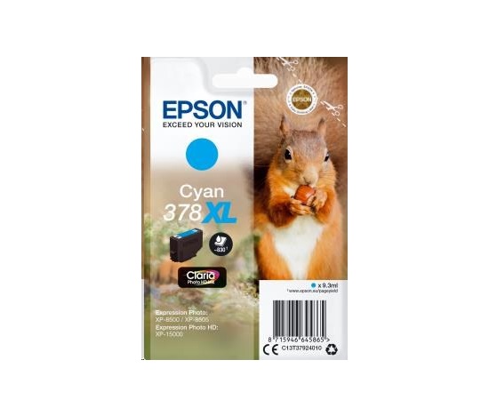 EPSON ink bar Singlepack Cyan 378XL Claria Photo HD Ink 9,3 ml