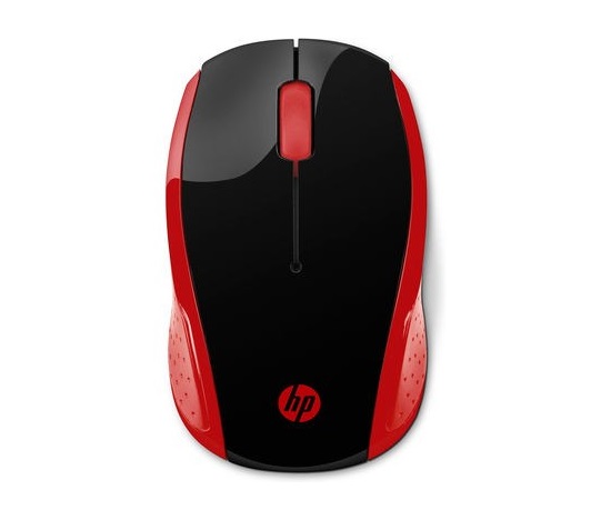 Myš HP - 200 Myš, bezdrôtová, červená Empress