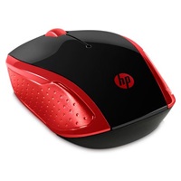 Myš HP - 200 Myš, bezdrôtová, červená Empress