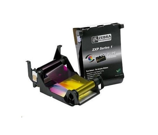 ZEBRA TTR páska ZXP1 YMCKO farba na tlač 100 kariet
