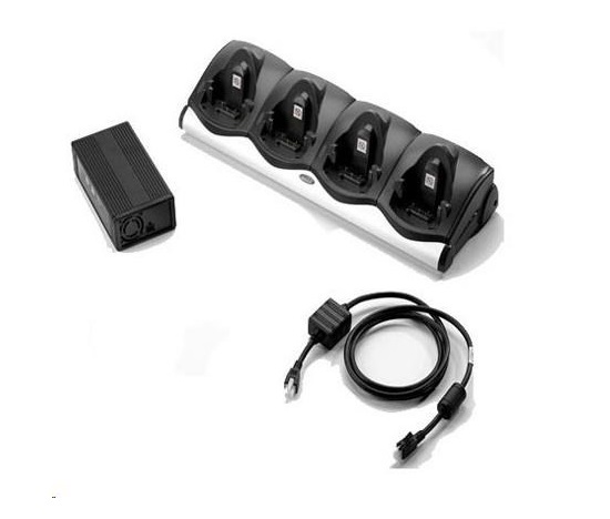 Motorola 4-slotová nabíjačka pre MC90xx/MC91xx/92xx, nabíjacia kolíska + sieťový adaptér