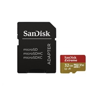 Karta SanDisk MicroSDHC 32GB Extreme (100MB/s, Class 10, UHS-I U3 V30) + adaptér