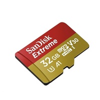 Karta SanDisk MicroSDHC 32GB Extreme (100MB/s, Class 10, UHS-I U3 V30) + adaptér