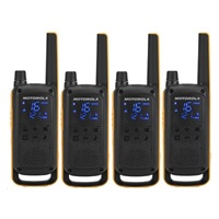 Motorola vysílačka TLKR T82 Extreme Quadpack (4 ks, dosah až 10 km), IPx4, černo/žlutá