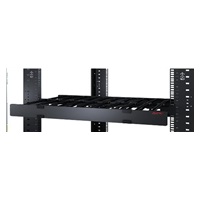 Horizontálny káblový manažér APC, 1U x 4" hlboký, jednostranný s krytom